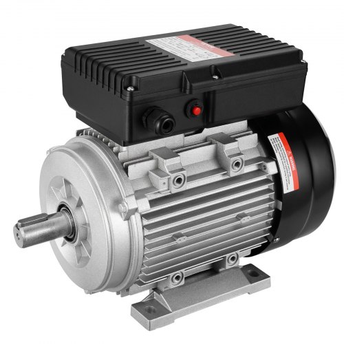 

VEVOR 1,1 kW Elektromotor 2800 U/min, AC 220–240 V 7,1 A, 90 S, B3-Rahmen, Luftkompressormotor einphasig, 24 mm Keilwelle, Rechts-/Linkslauf für landwirtschaftliche Maschinen und allgemeine Geräte