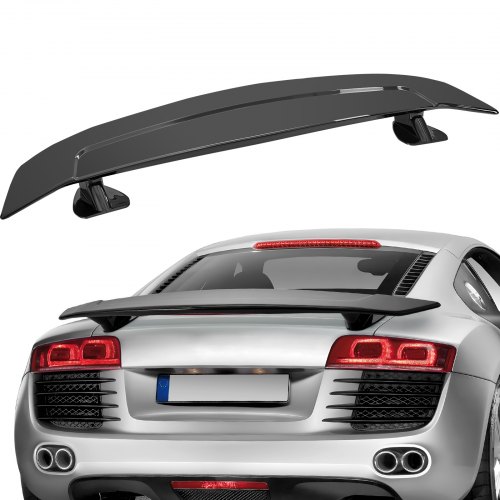 VEVOR GT Wing Autospoiler, 117,6 cm Universalspoiler, Kompatibel mit den meisten Limousinen und Coupés, Hochfestes ABS-Material, Auto Heckspoilerflügel, Racing Spoiler BGW/JDM Drift Glänzend Schwarz