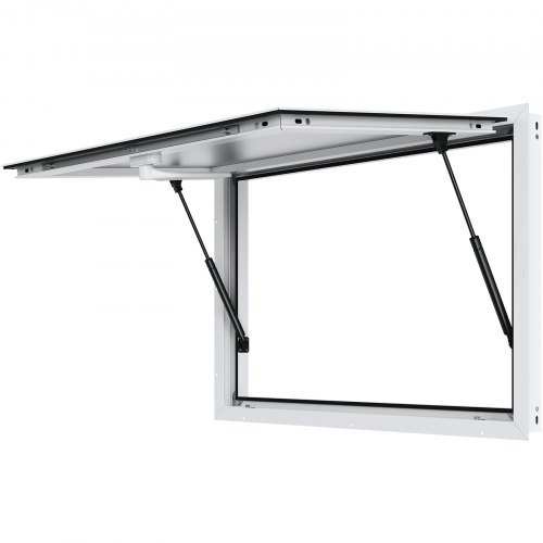 

VEVOR Imbissfenster für Imbisswagen 915 x 610 mm Servicefenster aus Aluminiumlegierung für Imbisswagen, bis zu 85° schwenkbares Servierfenster mit Markisentür und Zughaken, für Imbisswagen und Imbissanhänger