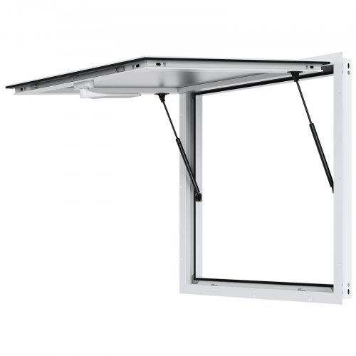 

VEVOR Imbissfenster für Imbisswagen 915 x 915 mm Servicefenster aus Aluminiumlegierung für Imbisswagen, bis zu 85° schwenkbares Servierfenster mit Markisentür und Zughaken, für Imbisswagen