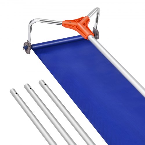 

VEVOR Schnee Dachrechen, 432 mm Aluminiumklinge, 125-542cm verstellbarer Schneeschieber mit Rädern & Gleitschiene, Schneeräumwerkzeug zum Entfernen von Laub & Schnee auf Hausdächern