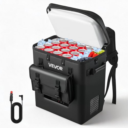 

VEVOR Kompressor Kühlbox 13 L, Elektrischer Autokühlschrank, Mini Kühlbox -6 °C bis 10 °C, 12/24 V DC, Tragbarer Reisekühlschrank für Camping, Reisen, Auto, Lkw, Wohnmobil, SUV und Boot