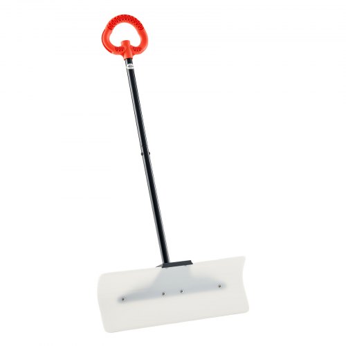 VEVOR Schneeschaufel, 610x1250mm Schneeräumer mit ergonomischem Griff, HDPE-Schaufelblatt, Schneeräumwerkzeug, tragbarer Schneeschieber zum Reinigen von Einfahrten, Treppen und Gehwegen