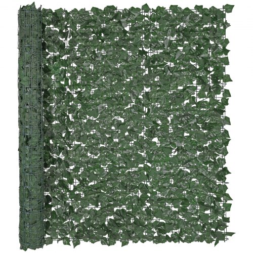 

VEVOR Sichtschutzzaun aus Efeu, 1500 x 2490 mm, Pflanzenwand, grüner Efeuzaun mit verstärkter Verbindung, künstliche Hecken mit Weinblättern als Dekoration für Garten, Hof und Terrasse