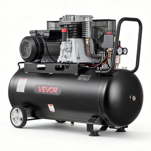 

VEVOR 3KW Druckluftkompressor, Riemenantrieber Kompressor mit 100L Lufttank, Flüsterkompressor mit 226L/min bei 6,2 bar & Max. 10 bar, Luftkompressor Tragbar mit Rädern Griff für Werkstatt Heimwerker