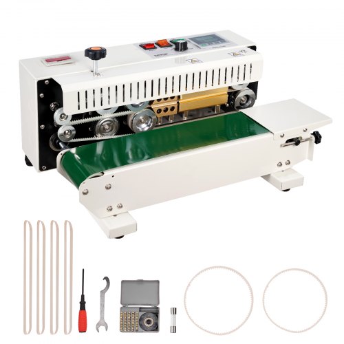 

VEVOR Kontinuierliche Versiegelungsmaschine Siegelmaschine Sealer 100mm Förderbandbreite