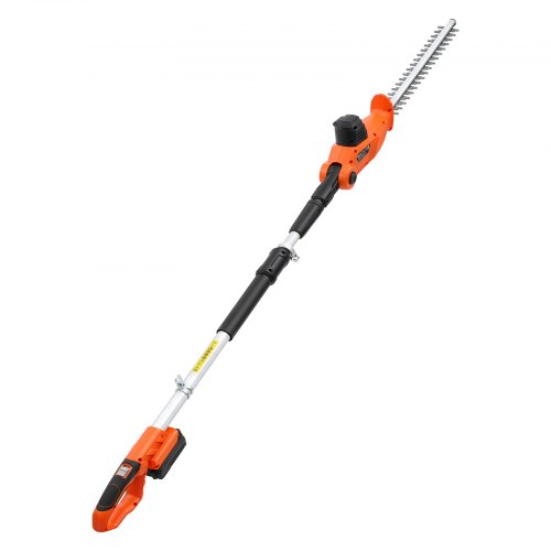 VEVOR Akku-Heckenschere 20 V, Elektroheckenschere-Set mit 457,2 mm Schnittlänge, 187,5–238,5 cm Teleskopdesign für Hohe Äste (2,0Ah Akku & Schnellladegerät im Lieferumfang enthalten)