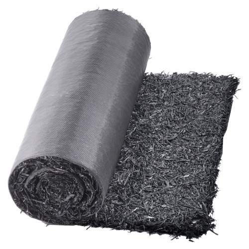 

VEVOR Gummimulch 2,44 x 0,56 m, Gummimulchmatte, permanenter Gummiweg, natürlich aussehende schwarze Mulch-Gartenbegrenzung, Unkrautmatte für Pflanzen, Gemüse und Blumengartenbarriere