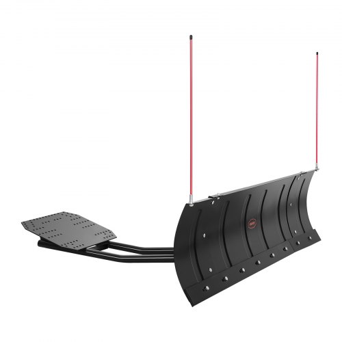 VEVOR Schneeschild, 109/152 cm verstellbares Schneepflug-Set, leicht abnehmbar, universell montierbarer Schneepflugaufsatz mit Gummiklappen, Stahlklinge, kompatibel mit den meisten UTVs & ATVs