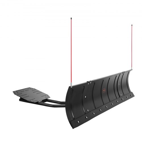VEVOR Schneeschild, 109/182cm Schneepflug-Set, leicht abnehmbar, universell montierbarer Schneeschieber mit Gummiklappen, Stahlklinge, Räumschild kompatibel mit den meisten UTVs & ATVs