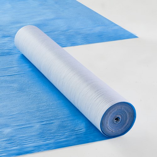

VEVOR Teppichschutzfolie, 40 Zoll x 84 Fuß Boden- und Oberflächenschutz, leicht zu schneiden, einfache Installation, Fasergewebe-Schutzfolienrolle für Automatten für Bau und Renovierung, blau