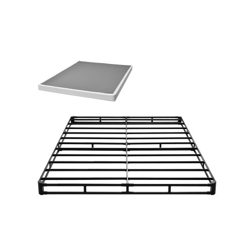 VEVOR Boxspringfedern Queensize-Bettrahmen mit waschbarem Stoffbezug, Metallrahmen für Queen-Betten, 102 mm Matratzenunterlage, max. Gewichtskapazität von 1587 kg (2010 x 1510 x 102 mm)