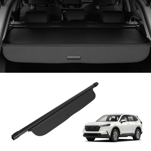 

VEVOR Einziehbare Laderaumabdeckung, wasserfeste Kofferraumabdeckung, Sicherheitsschutz für Honda CRV 2023-2025 5-Seater, UV-beständige Kofferraumabdeckung aus Aluminiumlegierung & PVC-Lederstruktur