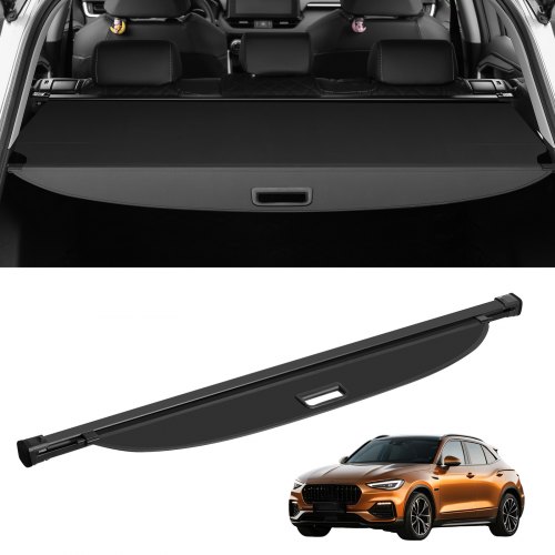 

VEVOR Einziehbare Laderaumabdeckung Kofferraumabdeckung, Sicherheitsschutz für GMC Terrain + Chevrolet Equinox 2018-2024 5-Seater, UV-beständige Kofferraumabdeckung aus Alu, PVC-Lederstruktur