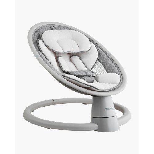 VEVOR Babyschaukel, 5-Gang-Babywippe, tragbare Babyschaukel mit Fernbedienung, Touchpanel, Bluetooth-Musik, 10 Liedern & 5-Punkt-Sicherheitsgurt für Kinder im Alter von 0–9 Monaten bis zu 9 kg