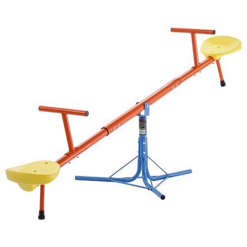 

VEVOR Kinderwippe, 45,4 kg Tragkraft pro Sitz, Gartenwippe mit 3-zackigen Stützbeinen, Schaukelwippe, Karussellwippe, 360 Grad drehbar, Spielplatzgerät für Kinder ab 3 Jahren, 1905x620x660 mm