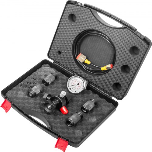 Hydraulik Manometer Messkoffer 0-400bar Meter Tester Kit Hydraulikdruckprüfset