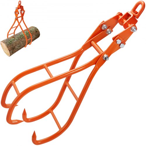 

VEVOR Holzkrallenhaken 71,12 cm 4-Klauen-Holzgreifer für Holzfällerzangen 1000,17 kg