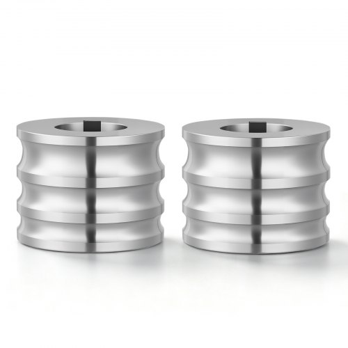 VEVOR Ersatzwalze Zubehörteile für Walzwerk 2 Gewölbte Walzen 3 Nutgröße, Zubehör für Schmuck-DIY-Werkzeuge, Hochwertiger Legierter Stahl, zum Pressen von Duktilen Metallen wie Gold Silber Messing