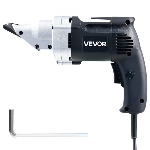 

VEVOR Elektrische Blechschere, 4,0 A kabelgebundene Metallschere mit 360°-Schwenkkopf, variable Drehzahl, kontinuierliches Schneiden, sauberer Schnitt für 1,22 mm verzinkten Stahl, 1 mm Edelstahl