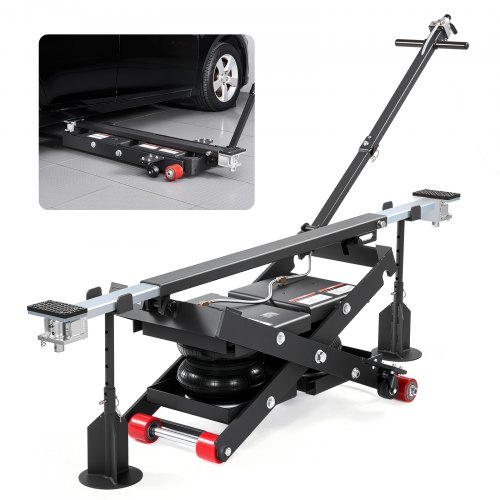 VEVOR Air Tragbare Hebebühne 3 t Tragkraft, max. 55 cm Hubhöhe, verstellbare tragbare Lufthebebühne mit Airbag & Stützfüßen & Radkeilen & Gummipads, robust für Limousinen, SUVs und Pickups