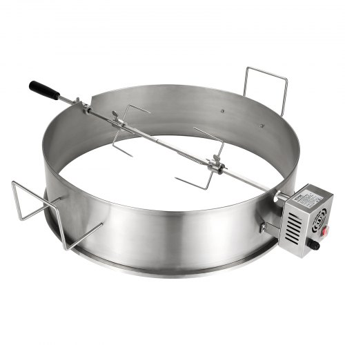 

VEVOR BBQ Rotisserie Ringsatz 56cm Drehspieß Edelstahl Drehgril Holzkohlegrill