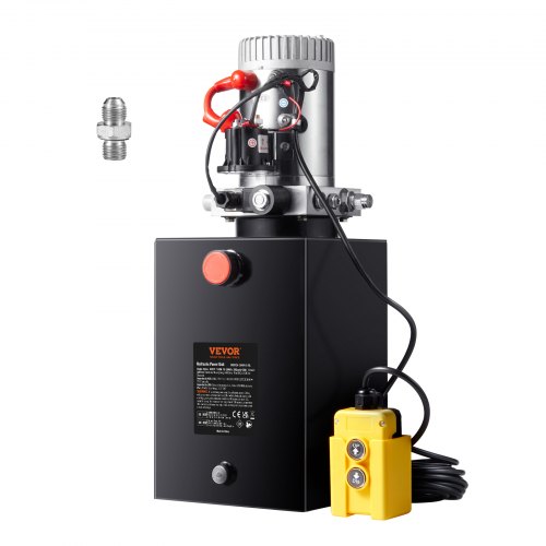 

VEVOR Hydraulikpumpe Hydraulikaggregat 12 V Hydraulikaggregat 1600 W, Einfachwirkende Hydraulikpumpe Hydraulic Power Pack, 5 Gal Tank Hand Pump Hydraulikaggregat, für Aufzüge, Gabelstapler usw.