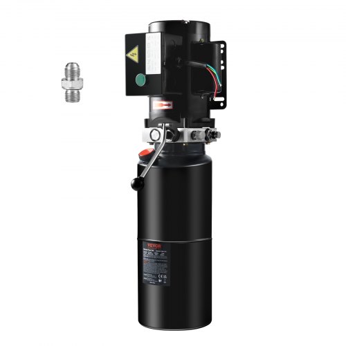 VEVOR Hydraulikpumpe Hydraulikaggregat 220 V Hydraulikaggregat 2200 W, Einfachwirkende Hydraulikpumpe Hydraulic Power Pack, 9,46 L Tank Hand Pump Hydraulikaggregat, für Aufzüge, Gabelstapler usw.