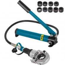 VEVOR Crimpzange V 15-28 mm Press-PEX-Zange für Verbundrohre PE-X-Rohrbiegezange Crinmping-Werkzeug mit Kalibratoren und Biegefedern