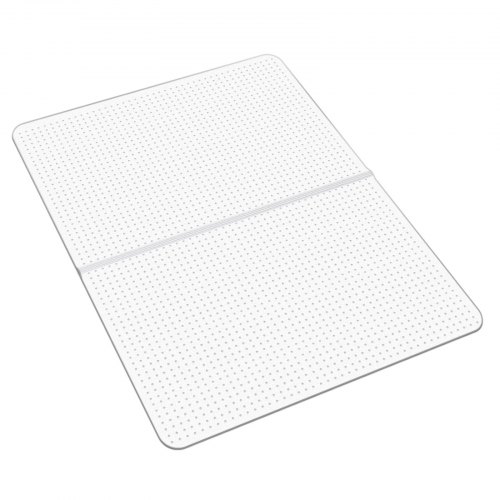 VEVOR Stuhlmatte Bodenschutzmatte (1225 x 915 mm) Bürostuhlmatte rutschfester klarer Stuhlteppich aus PVC mit Noppen, sanftes Gleiten unter dem Schreibtischteppich für Heimbüro (rechteckig)