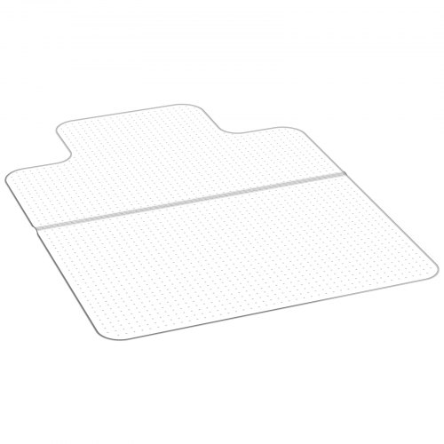 

VEVOR Stuhlmatte Stuhlteppich (1230 x 914 mm) Bürostuhlmatte für kurzflorige Teppichböden, Bodenschutzmatte aus PVC mit Noppen, gleitet sanft unter den Schreibtischteppich für das Heimbüro