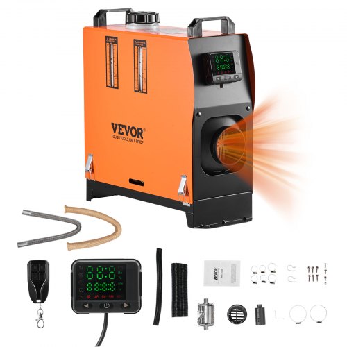 

VEVOR Dieselheizung 8KW 12/24V mit Fernbedienung, Diesel Luft Standheizung – schnelle Erwärmung mit digitaler Farbanzeige & Sprachansage