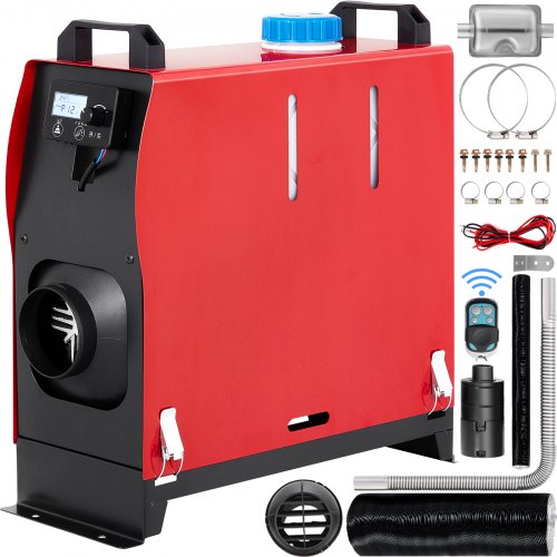 VEVOR 12V Standheizung Diesel,  5KW Standheizung, Diesel Lufterhitzer, diesel standheizung, Luft Dieselheizung,für Auto RV Boote LKW Wohnmobil Bus(mit Schwarz LCD schalter & 1 Luftauslass)