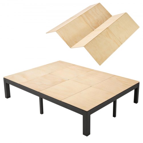 VEVOR Bunkie Board Queen Size, 195x148 cm Matratzenstützbrett mit Nylongurtband, Sperrholz, Abgerundete Kanten, Anti-Durchhang-Design für Metallrahmen, Schlafsofas, Plattform- & Etagenbetten
