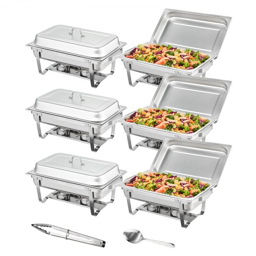 Chafing Dish Quadratischer Warmhaltebehälter, Edelstahl Speisewärmer Chafing Dish Quadratischer Warmhaltebehälter, Edelstahl Speisewärmer