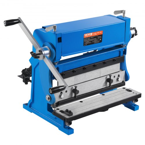 

VEVOR Blechbiegemaschine, 12 Zoll, 3-in-1-Kombinationsscheren-Brems- und Walzenmaschine, 20-Gauge-Kapazität, Scheren-Abkantpresse mit 90° maximalem Biegewinkel, Scheren und Rutschwalzenmaschine zum Scherbiegen und Walzen