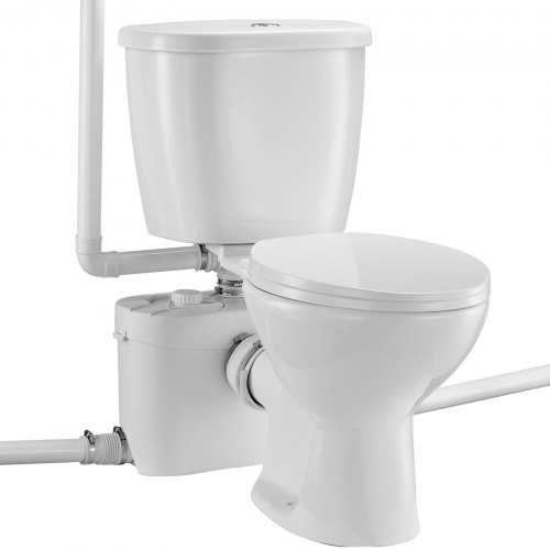 

VEVOR Macerating Toilet System mit 700W Pumpe Upflush Toilette für Keller