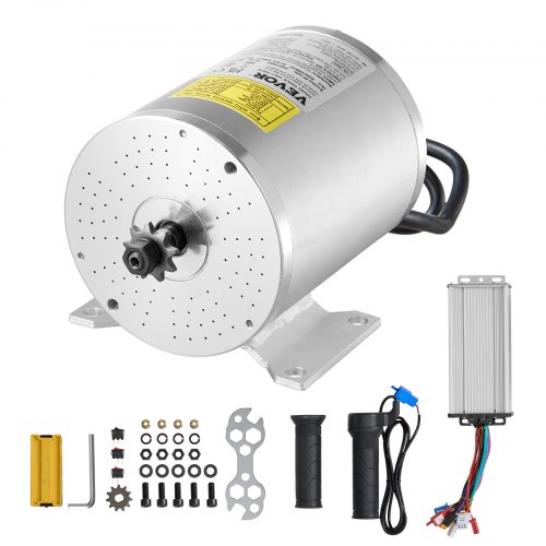 

VEVOR 1800W bürstenloser Gleichstrommotor 48V 4500U/min Elektromotor Controller