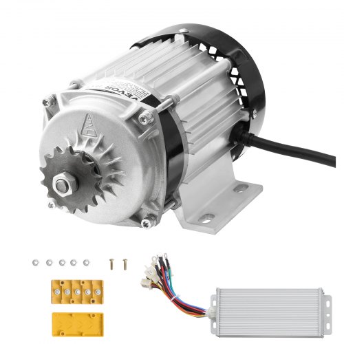 

VEVOR 750 W elektrischer bürstenloser Gleichstrommotor-Bausatz, Bürstenloser Elektromotor – 48 V 2700 U/min Motor mit verbessertem Drehzahlregler für Go Karts E-Bike Motorrad Roller