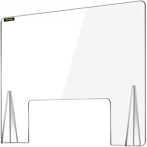 Vevor Spuckschutz Plexiglas Trennwand 24x24 Zoll Durchreiche Thekenaufsatz 60 Cm