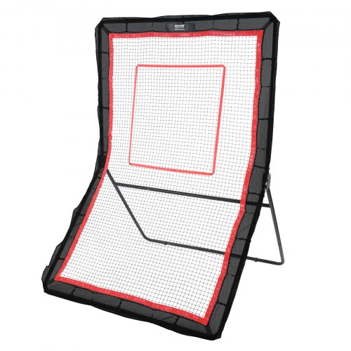 VEVOR Lacrosse-Rebounder für den Hinterhof, 1,5 x 2,1 m großes Volleyball-Rücksprungnetz, Pitchback-Throwback-Baseball-Softball-Return-Trainingsbildschirm, verstellbarer Winkel, Schießübungs-Trainingswand mit Zielscheibe ZQGQFDWPEWK5TIDTVV0