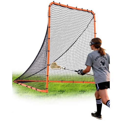 VEVOR Lacrosse-Tor, 6' x 6' Lacrosse-Netz, faltbare tragbare Hinterhof-Lacrosse-Trainingsausrüstung, Stahlrahmen-Trainingsnetz, schnell und einfach aufzubauendes Lacrosse-Tor, perfekt für das Training