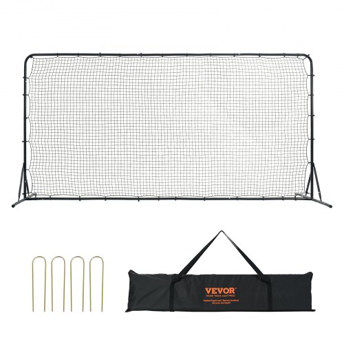 

VEVOR Fußball Rebounder Kickback Tor Rückprallwand 366x121cm Einstellbar