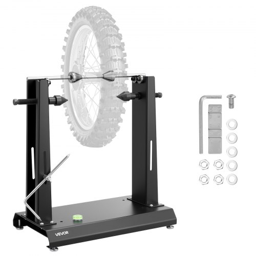 VEVOR Motorrad Auswuchtständer Reifenwuchtgerät 40 kg Tragkraft, Reifenauswuchtmaschine Zentrierständer mit verstellbaren Zentrierkegeln & Zentrierzeiger, Reifenmontagehilfe für φ 889 mm Rad