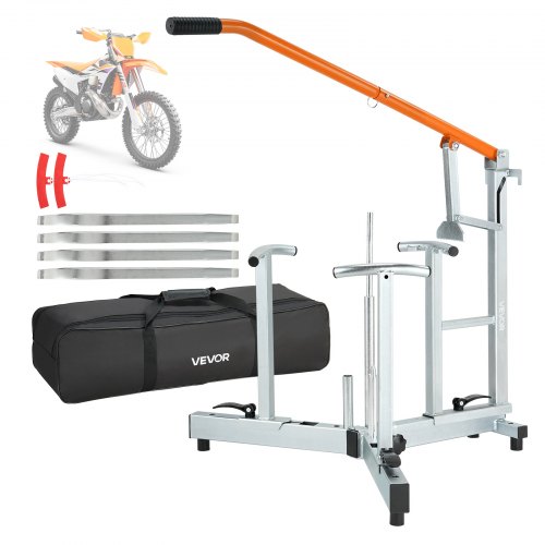 VEVOR Reifenmontiergerät Manueller Reifenwechsler Kit Geeignet für 16-21 Zoll Reifen 15/17/20/25 mm Achsen, Radmontagehilfe für Outdoor & Mobile Reparaturen von Universalen Motorräder Fahrräder