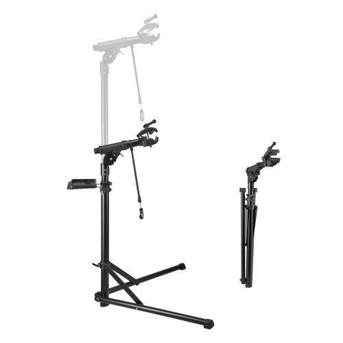 VEVOR Fahrradreparaturständer Fahrradmontageständer (38,56 kg belastbar) mit 1035-1630mm einstellbarer Höhe & magnetischer Werkzeugablage, faltbarer Wartungsständer für Mountainbikes Road Bike