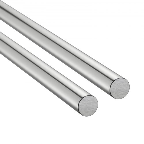 VEVOR Linearwellen, 25x1000 mm, Präszisionswelle aus SFC25-Kohlenstoffstahl, rostfrei & hochpräzise, Welle mit hoher Härte, Runde Stange für Schneid-, Schleif-, Fräs- & Bohrmaschinen, 2er-Pack