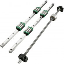 2stk HGR20-400mm Linearführung Guide Rail RM1605-400mm Kugelumlaufspindel Set 
