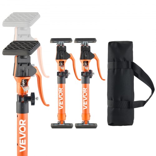 VEVOR Einhandstütze, 2 Stk., Deckenstütze 40-60cm, Teleskopstütze aus Stahl, Montagestütze bis zu 100kg Kapazität zum Installieren von Schränken, Anheben von Trockenbauwänden, Frachtstangen