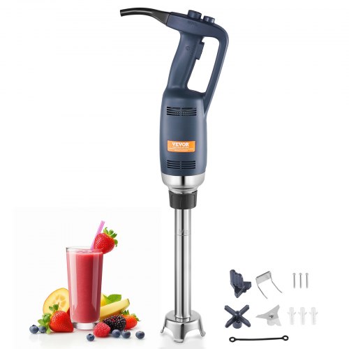 

VEVOR Kommerzieller Stabmixer, 350 W Hochleistungs-Handmixer, 12 Zoll stufenloser Mixer mit variabler Geschwindigkeit und Edelstahlklinge, tragbarer Mehrzweckmixer für Suppen, Saucen, Kartoffelpüree, Sahne